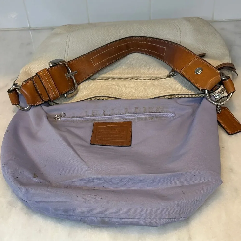 Coach Bag Purse Handbag Y2K Leather Soho Pebbled Dinky Slouch Hobo Shoulder Bag